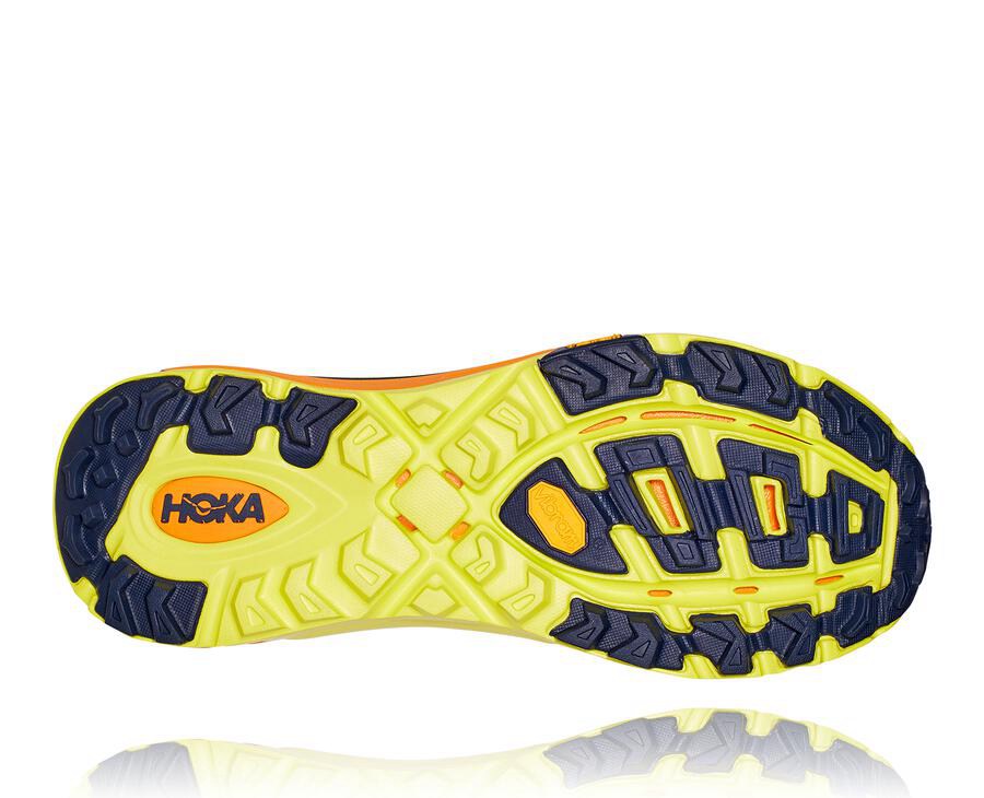 Tenis Hoka One One Trail Hombre Dorados Claro/Rosas - Mafate Speed 2 - HWLK13459